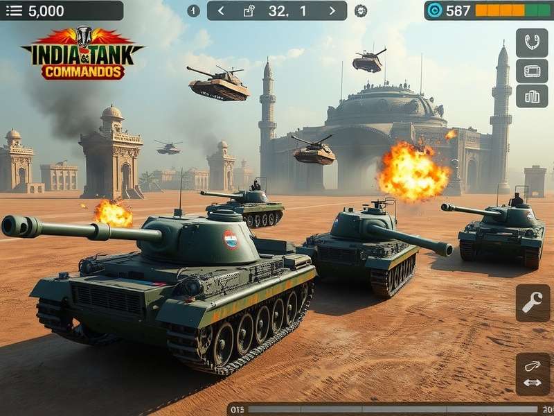 India Tank Commandos strategy map view